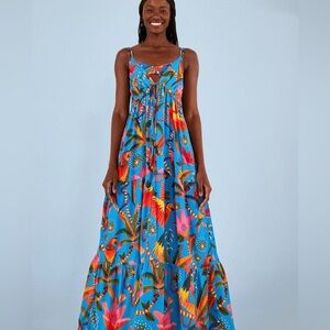 NWT Farm Rio Blue Macaw Party Cover Up